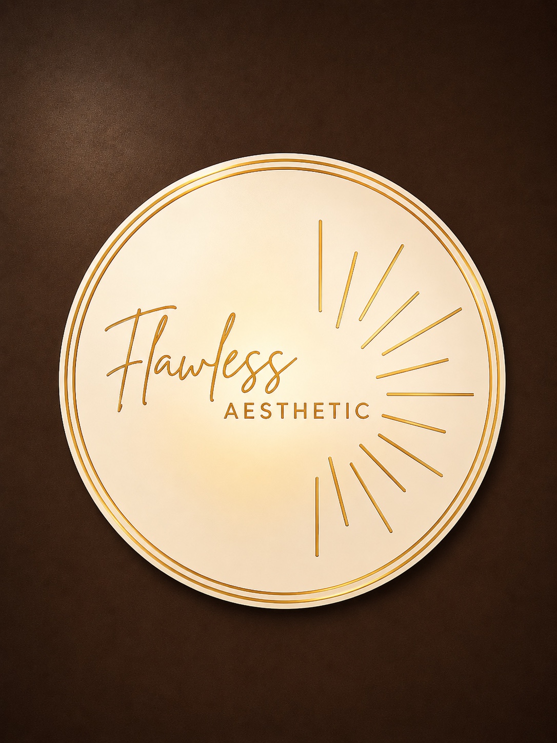 Flawless Aesthetic circular logo